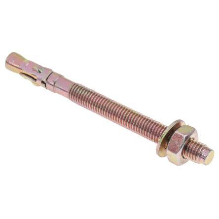 Průchozí šroub, Uhlíková ocel, M10, délka: 120 mm RS PRO 10 mm