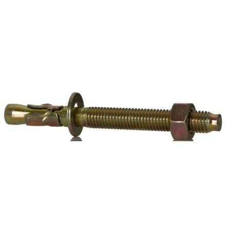 Průchozí šroub, Uhlíková ocel, M12, délka: 120 mm RS PRO 12 mm