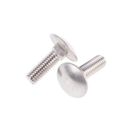 RS PRO Vratový šroub, Obyčejný, Nerezová ocel, M6, délka: 20 mm, délka: 20 mm