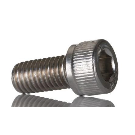 RS PRO Šroub s vnitřním šestihranem, Obyčejný, Nerezová ocel hlavice Vnitřní šestihran, M10, M10, délka: 20 mm
