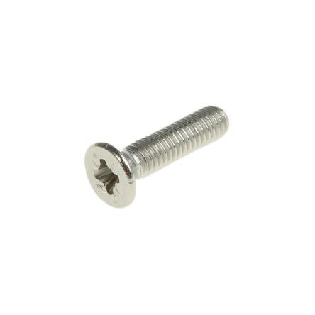RS PRO Šroub s nízkou půlkulovou hlavou Pozidriv, Obyčejný, Nerezová ocel hlavice Zapuštěná 12 mm