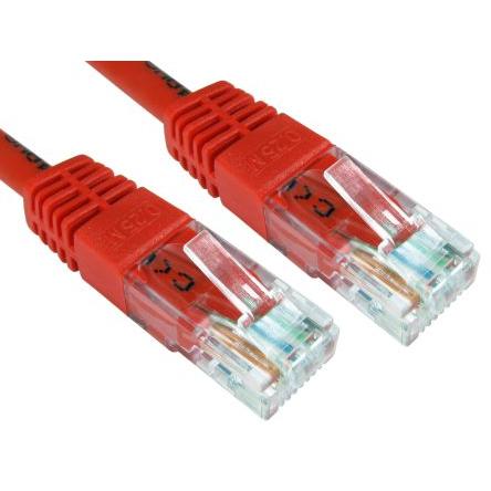 RS PRO Kat6 Ethernetové kabely, Červená, Polyvinylchlorid, A: RJ45, 80V 7 m Vnější, B: RJ45 Vnější, typ pláště: UTP