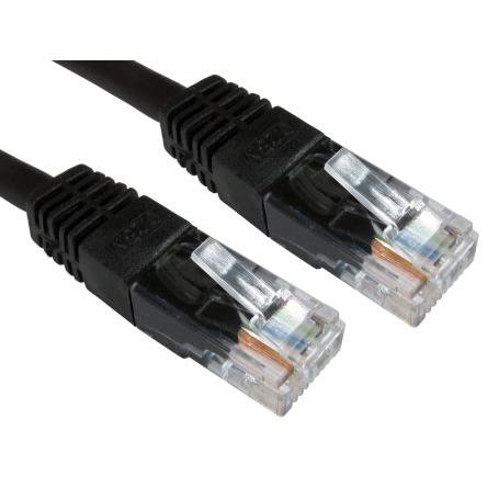 RS PRO Kat6 Ethernetové kabely, Černá, Polyvinylchlorid, A: RJ45, 80V 20 m Vnější, B: RJ45 Vnější, typ pláště: UTP