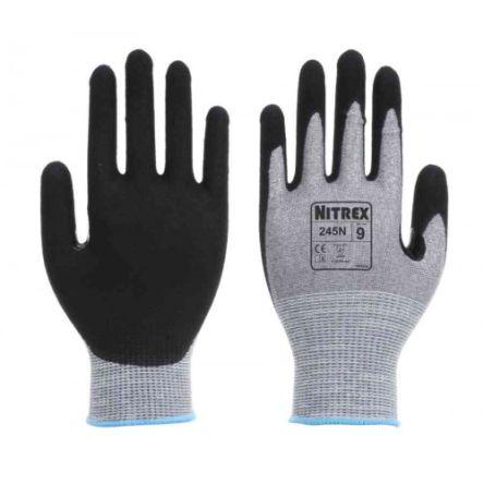 Unigloves Pracovní rukavice Černá, Šedá 4X43D EN388 Laminát, HPPE, Polyester, Spandex, Ocel Nitril 7 245N