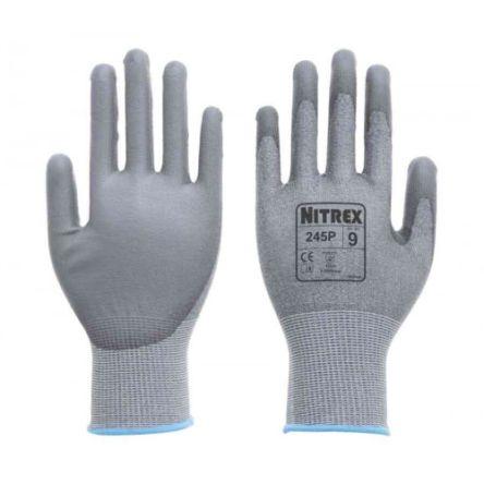 Unigloves Pracovní rukavice Šedá CE Laminát, HPPE, Polyester, Spandex, Ocel Polyuretan 7 245P