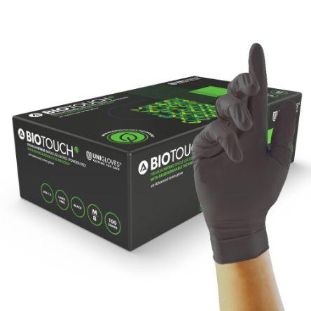 Unigloves Jednorázové rukavice 100, Černá S Nitril GM009