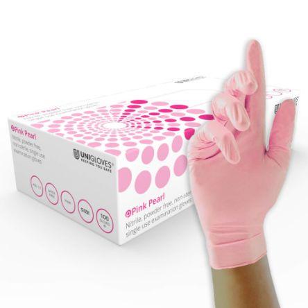 Unigloves Jednorázové rukavice 100, Růžová XL Nitril GP02-40