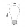 LED žárovka INQ, E27 18W A70, neutrální bílá   IN408684