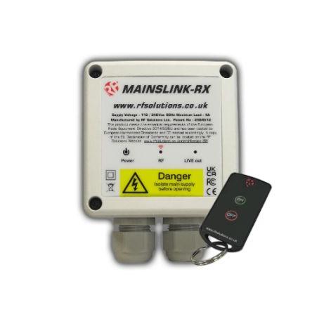 Systém dálkového ovládání MAINSSWITCH-8SL1 2 tlačítek RF Solutions 868 MHz