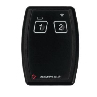 Vysílač QUANTA-4T2 2 tlačítek RF Solutions 433 MHz