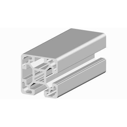 RS PRO Vzpěra, řada: RS PRO Stříbrná Profil podpěry, délka: 3 m, Eloxovaný hliník 10 mm 40 x 40 mm 40 x 40 mm