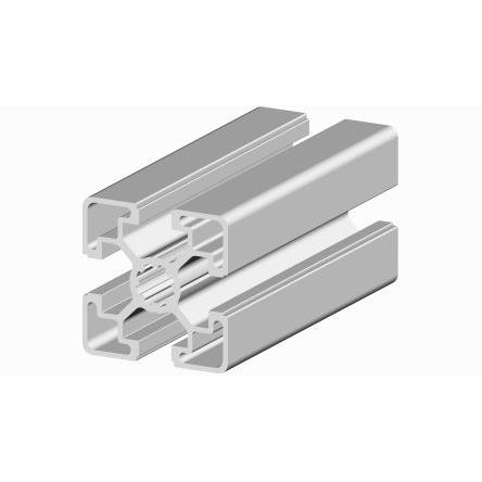 RS PRO Vzpěra, řada: RS PRO Stříbrná Profil podpěry, délka: 3 m, Eloxovaný hliník 10 mm 45 x 45 mm 45 x 45 mm