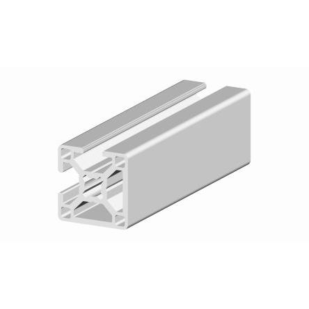 RS PRO Vzpěra, řada: RS PRO Stříbrná Profil podpěry, délka: 2 m, Eloxovaný hliník 8 mm 30 x 30 mm 30 x 30 mm