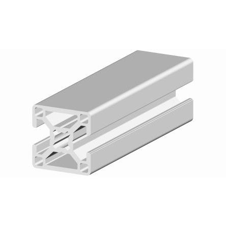 RS PRO Vzpěra, řada: RS PRO Stříbrná Profil podpěry, délka: 2 m, Eloxovaný hliník 8 mm 30 x 30 mm 30 x 30 mm