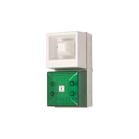 Clifford & Snell Kombinace sirén a majáků, řada: YL40 Blikající světlo Alarm barva Zelená 48V dc IP65 Xenonová, LED