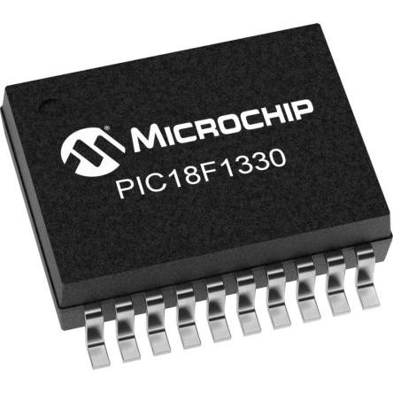 Microchip Mikrokontrolér PIC18F1330-E/SS 8 bit PIC 40 MHz 8kB Blesk 256 bit RAM, počet kolíků: 20 kolíkový, SSOP