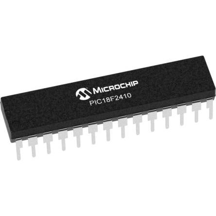 Microchip Mikrokontrolér PIC18F2410-I/SP PIC 16kB Blesk 768 bit RAM, počet kolíků: 28 kolíkový, SPDIP