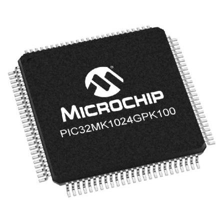 Microchip Mikrokontrolér PIC32MK1024GPK100-I/PT 32 bit PIC 120 MHz 1MB Blesk 256 kB RAM, počet kolíků: 100 kolíkový,
