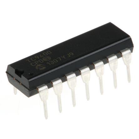 Microchip Převodník napětí na frekvenci TC9400CPD Napětí 100 kHz ±0.25 %FSR, PDIP, počet kolíků: 14 kolíkový