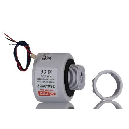 RS PRO Více tónová siréna Panel Bílá 32 28V dc CE Certified 92 dB @ 1m IP65 DC