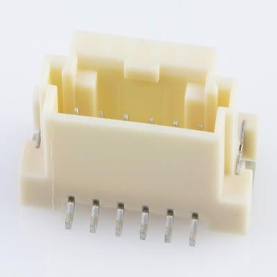 Molex Konektor PCB, řada: 560020, Systém konektorů DuraClik, počet kontaktů: 6, počet řad: 1, rozteč: 2 mm, orientace