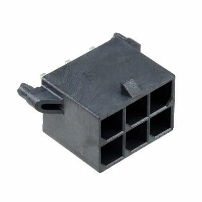 Molex Konektor PCB, řada: 76829, počet kontaktů: 6, počet řad: 2, rozteč: 5.7 mm, orientace těla: Svislé, materiál
