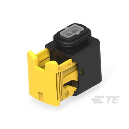 TE Connectivity Automobilový konektor, počet kontaktů: 2 barva Šedá, Vnitřní, Kabel, řada: AMP Krimpovací, počet řad: 1