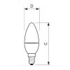 LED žárovka Philips E14 6-48W 2700K 230V B35 FR   P632434