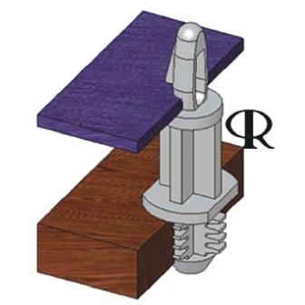Essentra BHL-4-01 Rozpěrka desky plošných spojů Nylon pro 4 mm PCB otvor a 7.92 mm otvor ve skříni