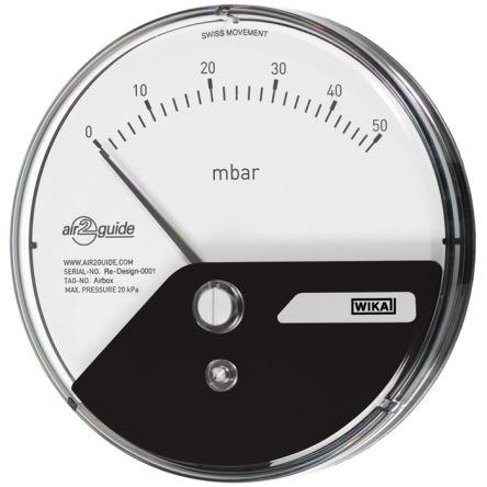 Tlakoměr diferenciálního tlaku 48796967 110 mm 4 to 6 mm Plastové, Vyztužené skelnými vlákny, 40 °C 750 Pa 0 Pa WIKA