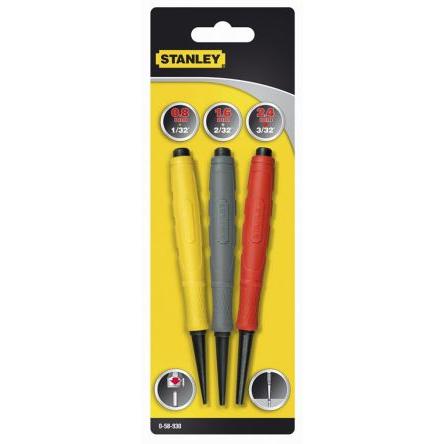 Děrovací sada, počet kusů: 3 2.4mm Kolík Stanley, celková délka: 571.5mm