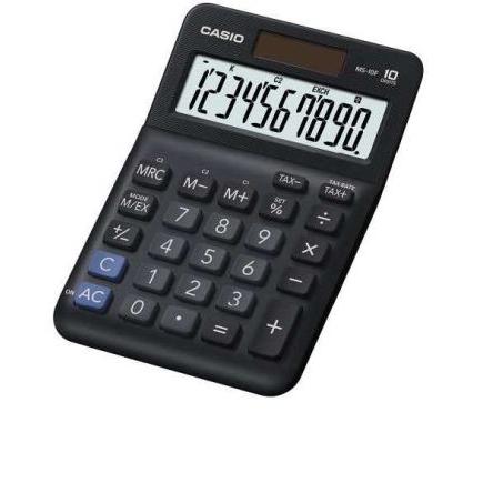 Kalkulačka MS-10F-WA-EP Externí napájecí zdroj, Baterie Casio