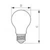 LED žárovka Philips E27 8W/75W 2700K 230V A60 CL  P809518