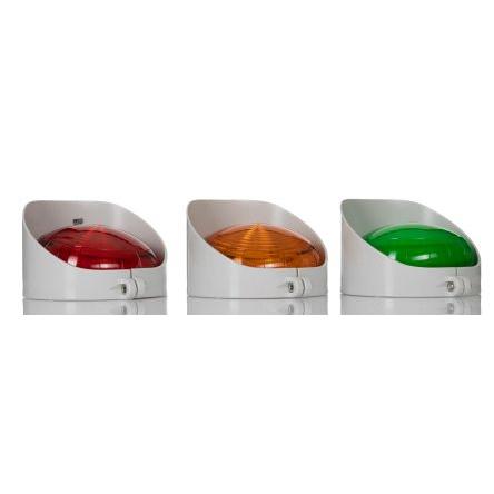RS PRO LED světla semaforu LED 2 světelných prvků barva Zelená, Červená 240V ac Nástěnná konzola