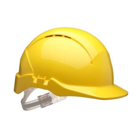 Centurion Safety Ochranná přilba EN 397, Žlutá, ABS Integrovaný potní pásek Nastavitelný Dlouhé Concept Core Odvětrávaný