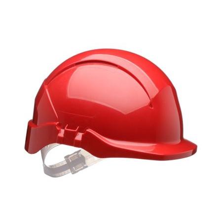 Centurion Safety Ochranná přilba EN 397, Červená, ABS Integrovaný potní pásek Nastavitelný Krátké Concept Core