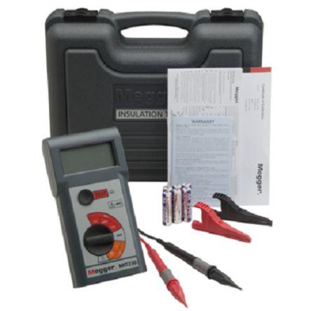 Tester izolace Tester izolace a vodivosti MIT230HD-EN 250 V 1000 V, číslo modelu: MIT230HD Megger 1000 mΩ, úroveň