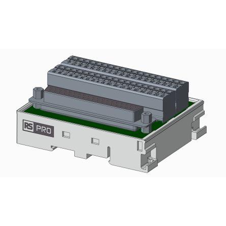RS PRO Modul rozhraní, řada: RS PRO, D-SUB, Lišta DIN, Vnitřní, počet kontaktů: 37, 125V dc 1A, délka: 77.9 mm