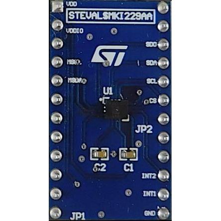 Akcelerometrový snímač, klasifikace: Sada pro hodnocení for LSM6DSO16IS, pro použití s: STEVAL-MKI109V3 STEVAL-MKI229A