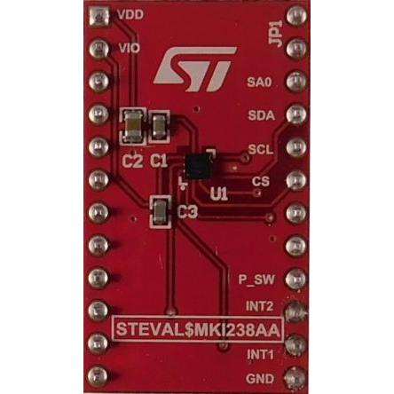 Akcelerometrový snímač, klasifikace: Sada pro hodnocení for LIS2DUX12, pro použití s: STEVAL-MKI109V3 STEVAL-MKI238A