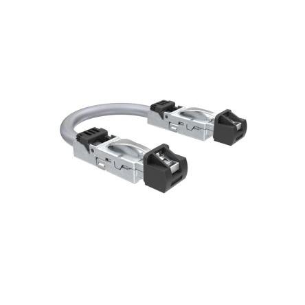 Amphenol Communications Solutions Cat6a Ethernetové kabely, řada: DRPC2, Černá, Termoplast, 60V 1 m