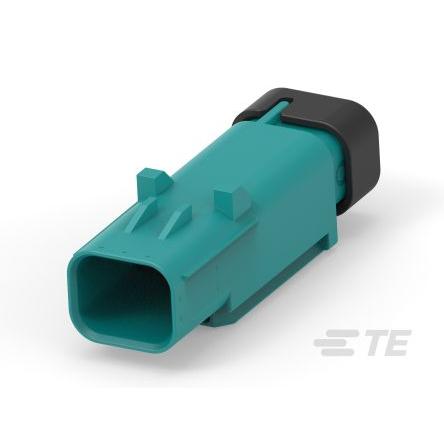 TE Connectivity Ochranný kryt konektoru, počet kontaktů: 1 barva Vodově modrá, Vnější, Kabel, řada: AMPSEAL 16