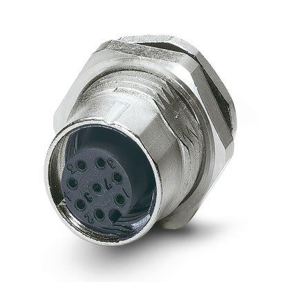 Kulatý konektor, počet kontaktů: 8, Zadní, velikost: M12 Phoenix Contact, pohlaví kontaktu: Vnitřní, orientace těla:
