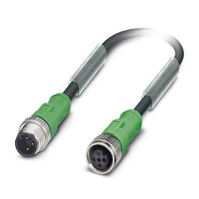 Kabel pro snímače a ovladače, A: Vnější, A: Se závitem 3, B: Rovný M12, B: Vnitřní, 250V 3, IP65, IP67, IP68 Phoenix