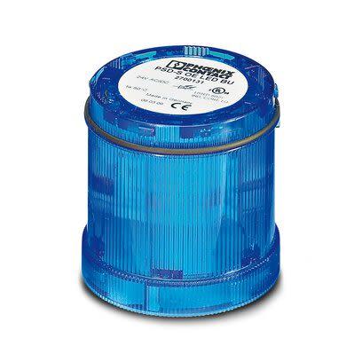 Phoenix Contact LED s trvalým světelným prvkem barva čočky Modrá Stálé LED Prvek stálého světla 24V základna 70 mm AC/DC