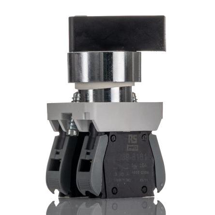 Volicí přepínač, řada: RS PRO Šroub Knoflík 1 NO, průměr výřezu: 22.5 mm IP65 RS PRO Osvětlené 3