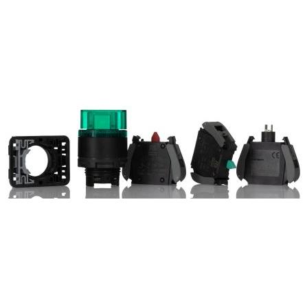 Volicí přepínač, řada: RS PRO Šroub Knoflík 1 NO/1 NC, průměr výřezu: 22.5 mm IP65 RS PRO Osvětlené 2