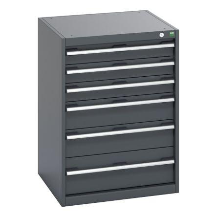 Zásuvková jednotka 6 Tmavě šedá Vyztužená ocel x 650 mm Bott