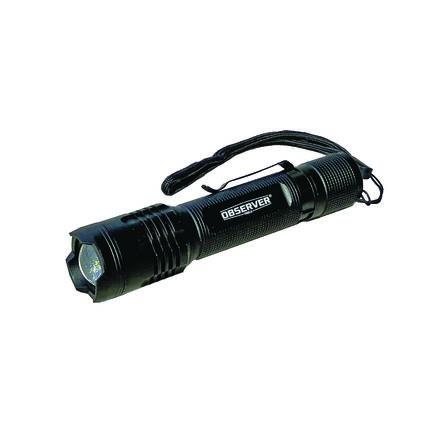 Kapesní svítilna LED OBS-FL2, rozsah: OBS-FL2, typ žárovky: LED Dobíjecí, IP65 Černá Zaostřené USB typu C Observer Tools