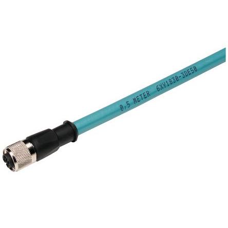 Kulatý konektor, počet kontaktů: 2, Kabel, velikost: M12 Siemens Zástrčka, IP65, IP67, 80V, formát pólů: 5